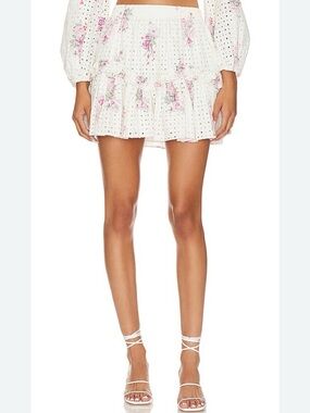Loveshack Fancy Zartti skirt sold out on Revolve